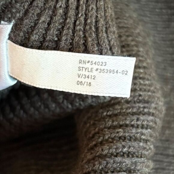 Athleta Rest Day Asymmetrical Hem Sweater Gray Silk Pima Cotton Blend Womens Med - Picture 10 of 13